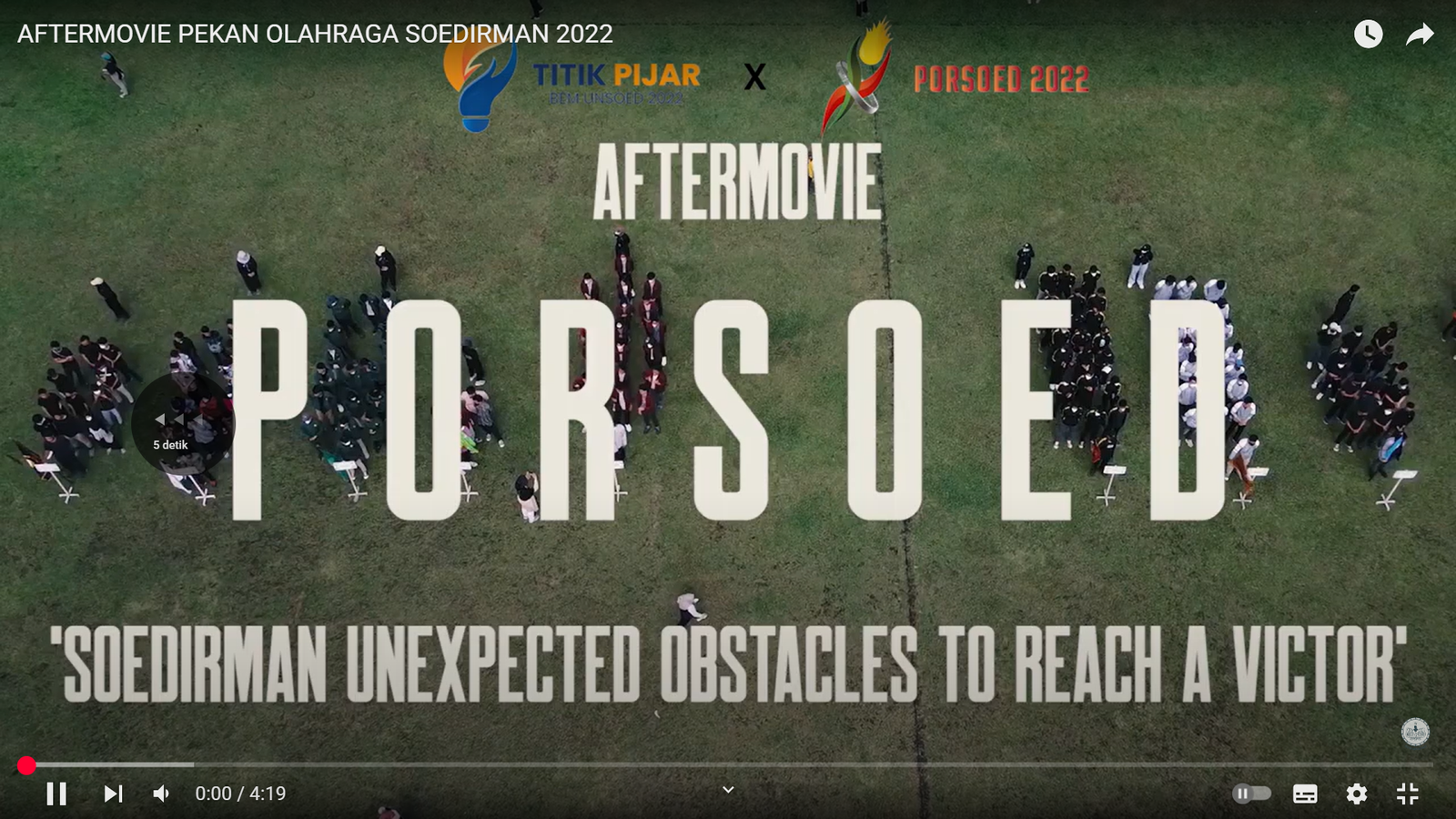  AFTERMOVIE PEKAN OLAHRAGA SOEDIRMAN 2022